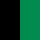 černá/středně zelená
