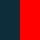 námořní modrá/červená