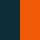 námořní modrá/oranžová